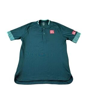Roger Federer UNIQLO 2021 Qatar Open Henley Shirt Size XXS